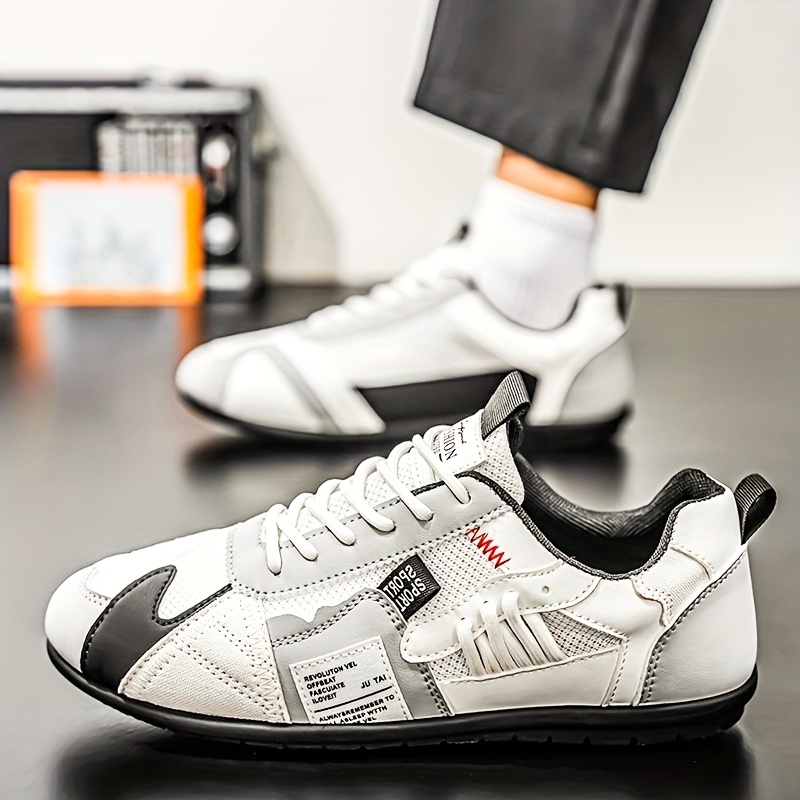 Tenis ligeros y transpirables para hombre zhenyuezu, de caña baja con cordones y suela antideslizante de PVC, diseño en bloques de colores vibrantes, ideales para senderismo, uso diario y estilo urbano casual, regalo de Navidad duradero y elegante