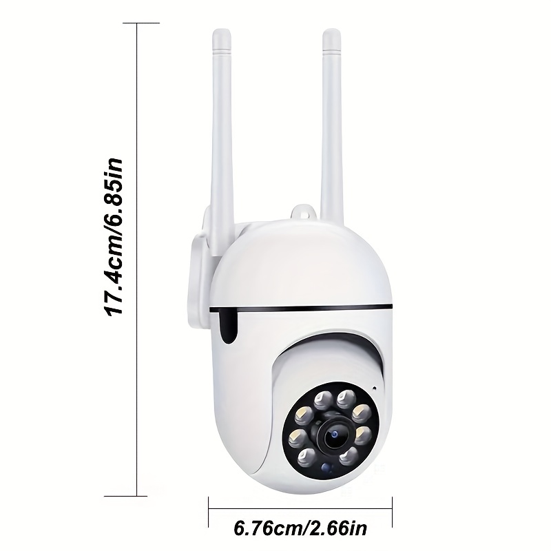 A Wireless Security Camera with Color Night Vision Capabilities, Featuring a Camera, Wifi, Motion Detection, And Visual Alert Functions—Ideal for Outdoor Security, Advanced Electronic Monitoring, Versatile for Indoor Use, Wall-Mounted Design 3 A Wireless Security Camera with Color Night Vision Capabilities, Featuring a Camera, Wifi, Motion Detection, And Visual Alert Functions—Ideal for Outdoor Security, Advanced Electronic Monitoring, Versatile for Indoor Use, Wall-Mounted Design - Image 3