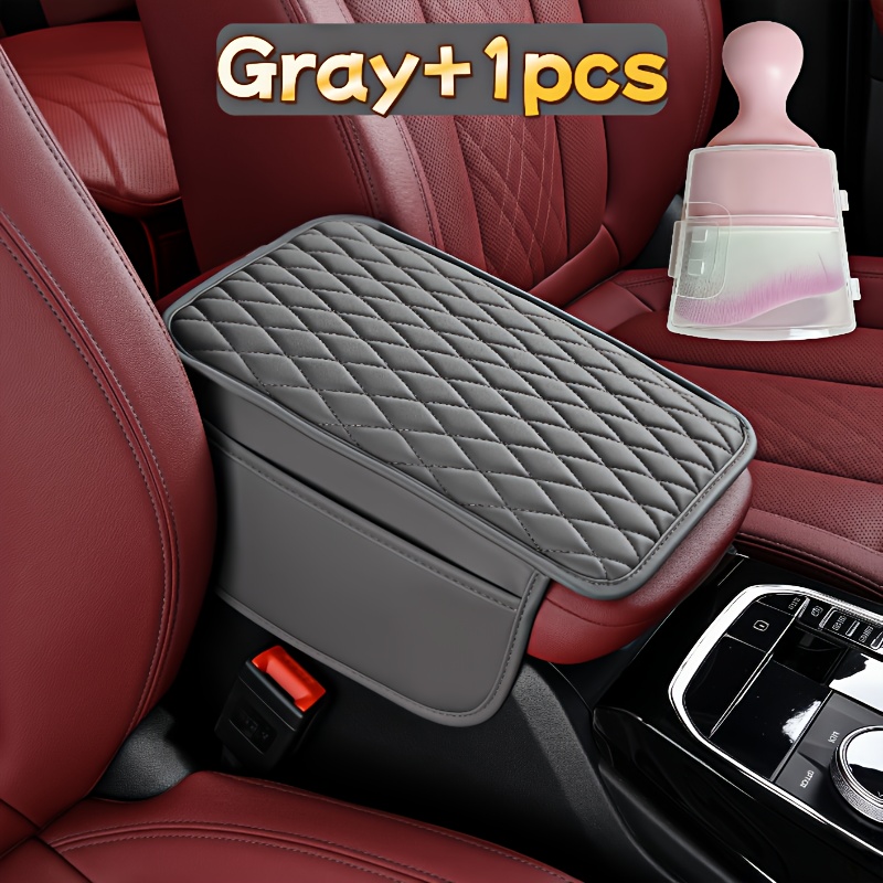high quality armrest box pad combination set armrest box protective cover pu leather storage pad multiple colors   from