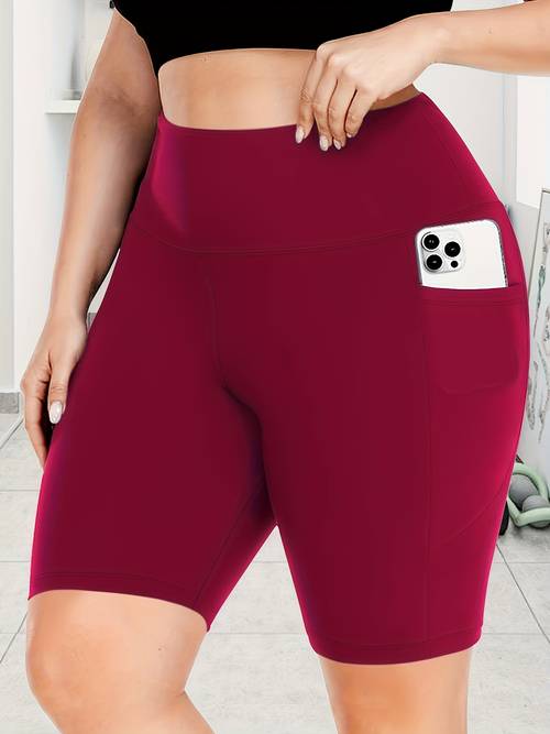 plus size high waist crescent shaped pocket 5 minute pants traffic generating style