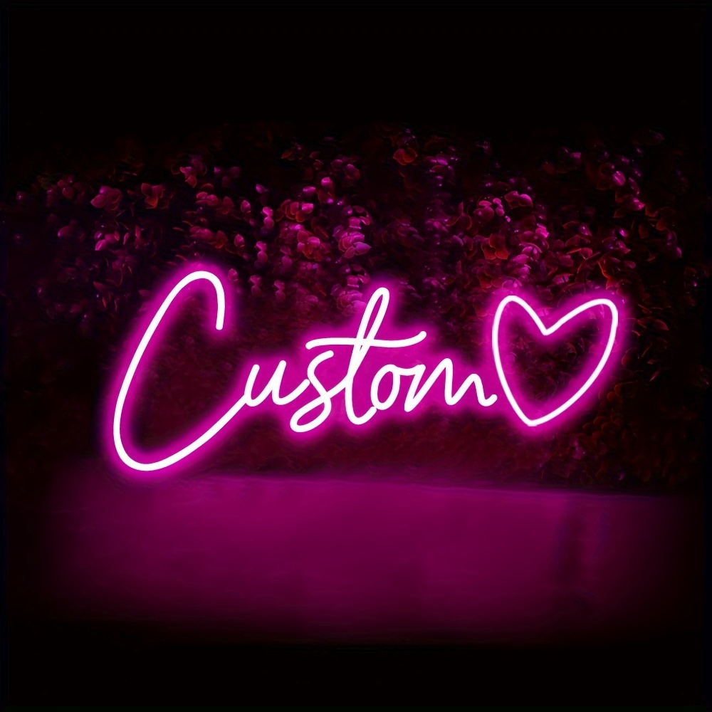 

Fomzze Custom Sign Led , Usb Personalized Name , Signs For Wedding, , - Non-waterproof, No Battery