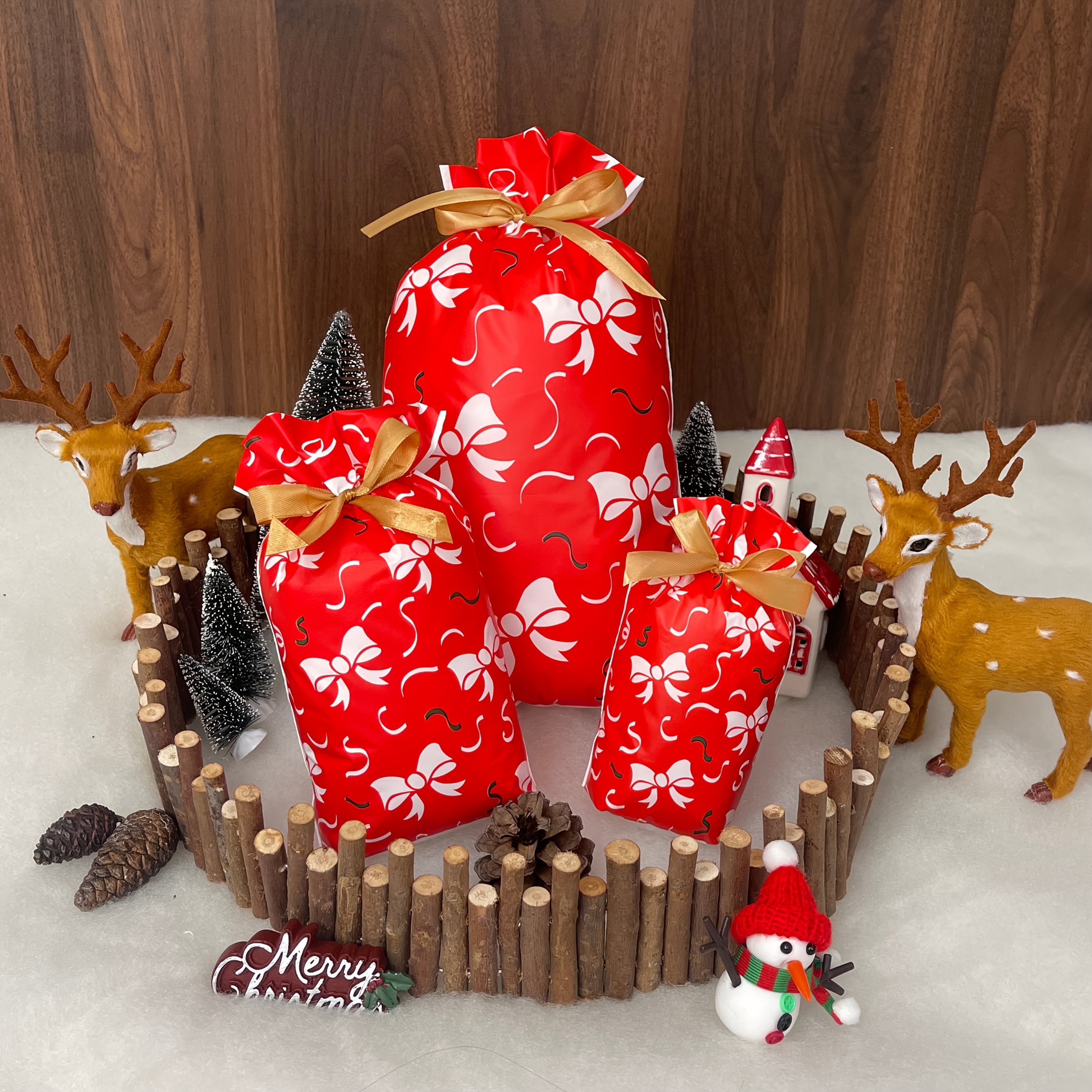 TEMU Regalo /Lui Set di 10 Fogli, Sacchetti Regalo con Coulisse Prologo , per Decorazioni Festive, Ideali per Regali di Feste di Natale, Decorazioni