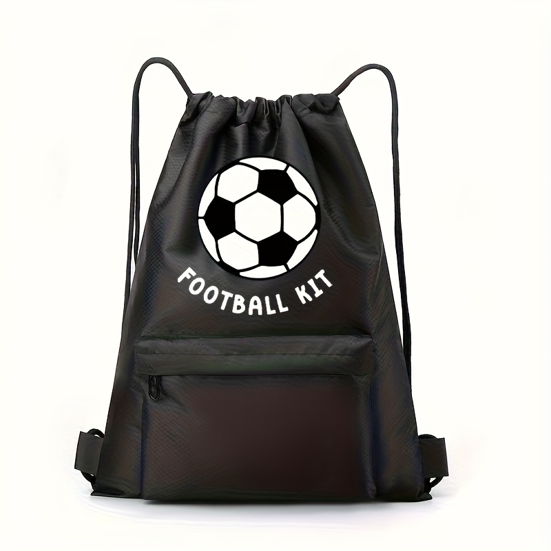 TEMU 1pc Fashion Personalized Custom Football Drawstring Bag, Multi- Bag, Custom Name/text Storage Backpack, Multiple Colors , Suitable For Rock