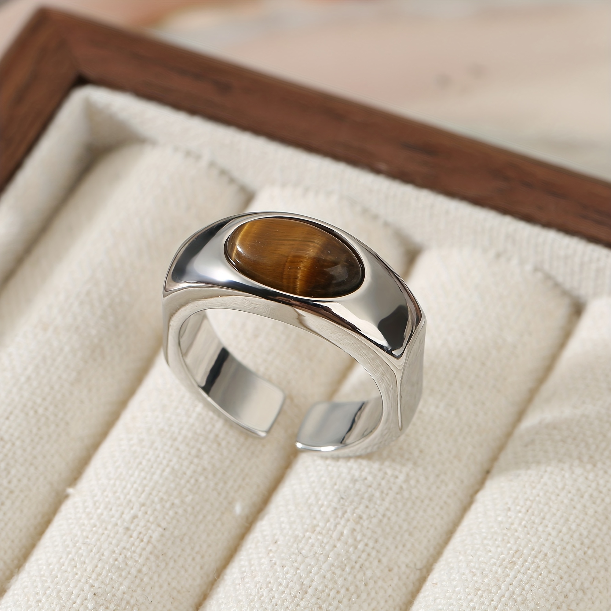 TEMU 1pc - European And - Copper Inlaid Zirconia - Exquisite, Easy And Elegant - Unisex Personalized Fashion Adjustable - Suitable For Wedding Wear,