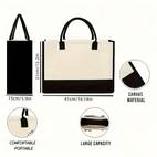 stylish blank handbag with diy design large capacity shopping bag for wedding gifts outing and commuting versatile date