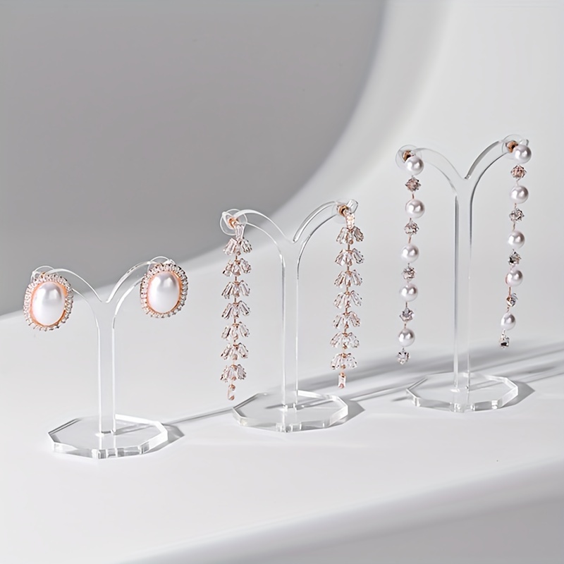 

Clear Acrylic Y-shaped Earring Stand For Jewelry Display - Plastic Material, Horihofone Brand