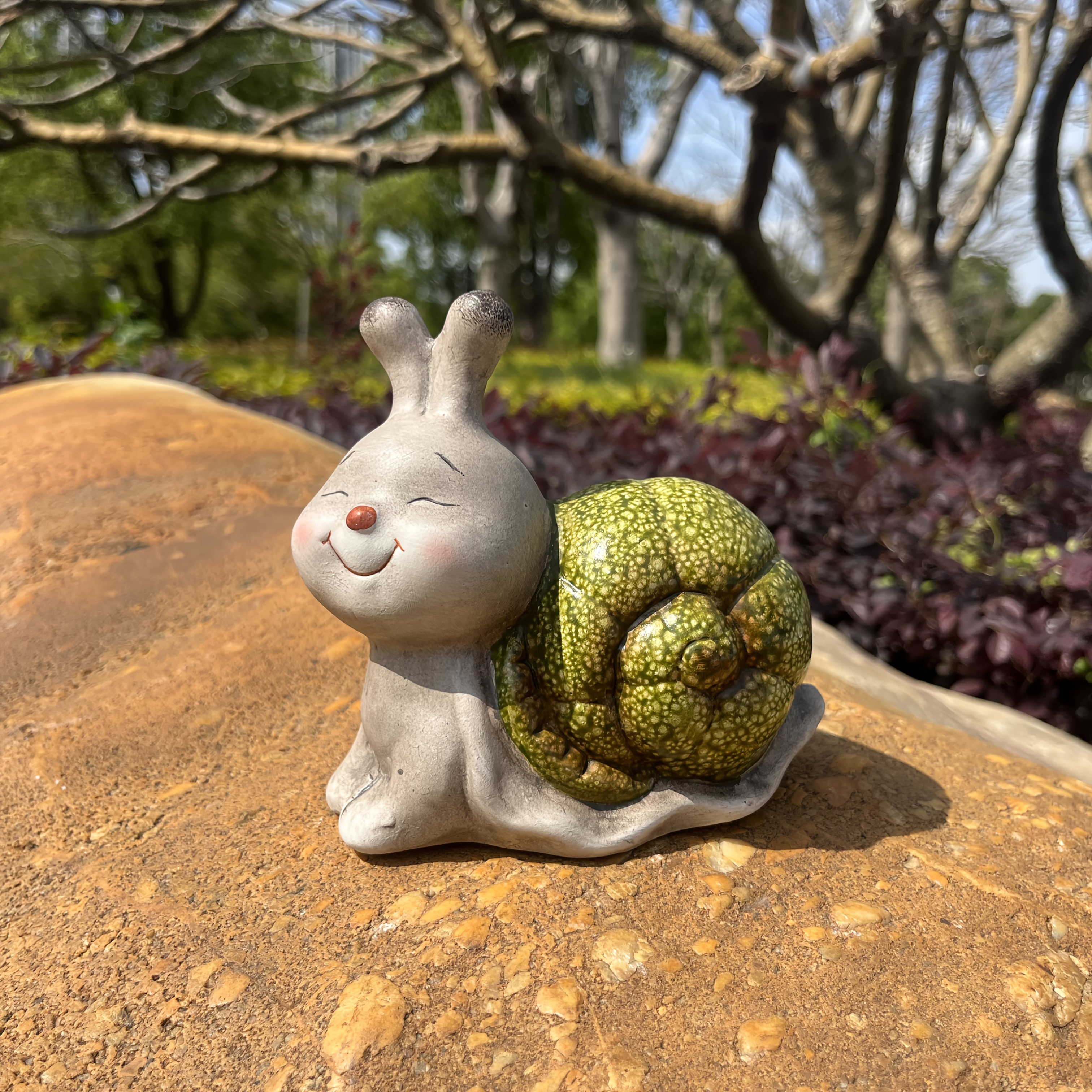 Image of Garden Snail Ornament, Outdoor Decoration For Patio, Balcony, And Yard, Garden Outdoor Statue