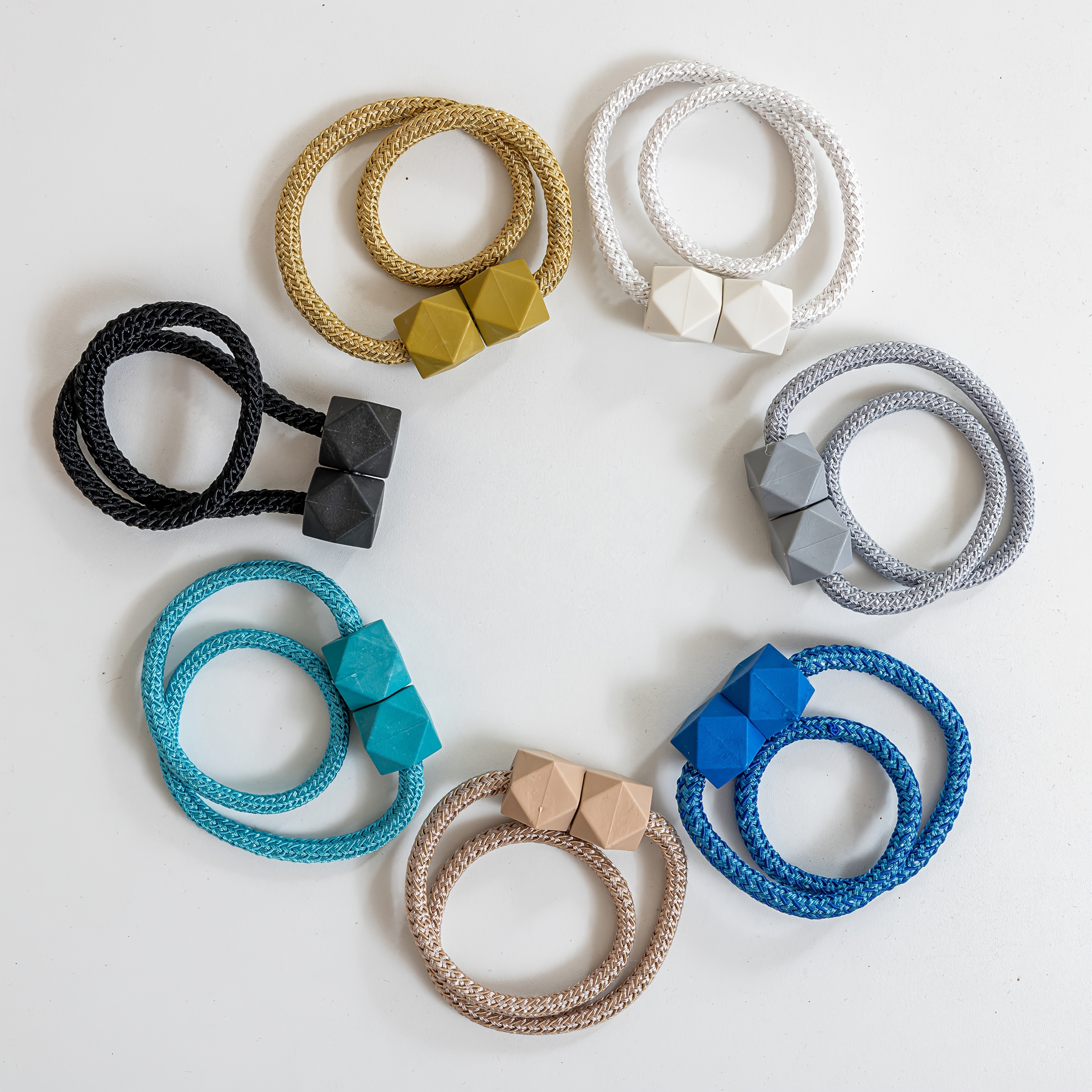 4pcs Modern Magnetic Curtain Tiebacks - Adjustable, Strong Hold for Bedroom & Living Room Decor