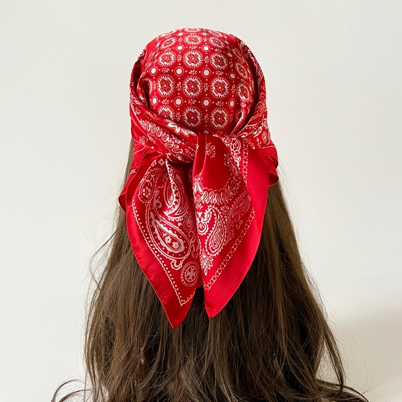 1/2/4pcs Fashionable Patterned Scarves, 4 Patterns, Multi-functional Use, Material, Y Smooth And Breathable Texture, A Must-have Birthday Gift