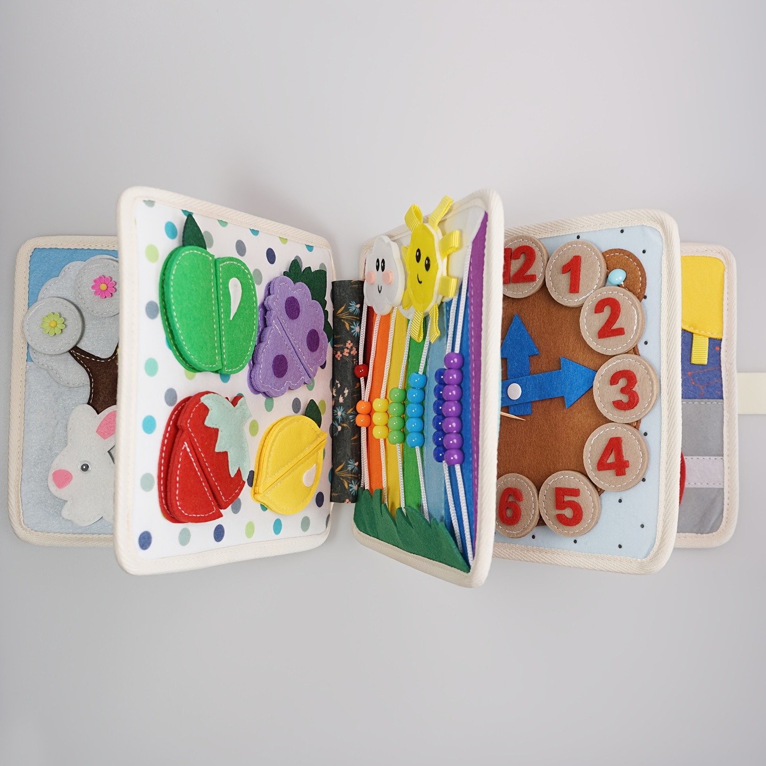 diy毛毡学习书-3d活动课堂互动故事书-课堂和家庭教育，年轻人学习玩具 商品详情 7