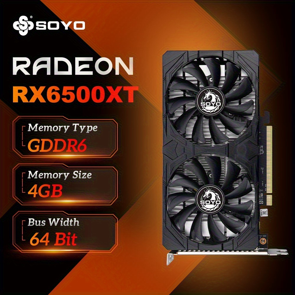 【動作品】Radeon RX6500XT 4GB rx6500xt 4gb amd カード 64ビットgddr6ビデオカード disp - Temu Japan