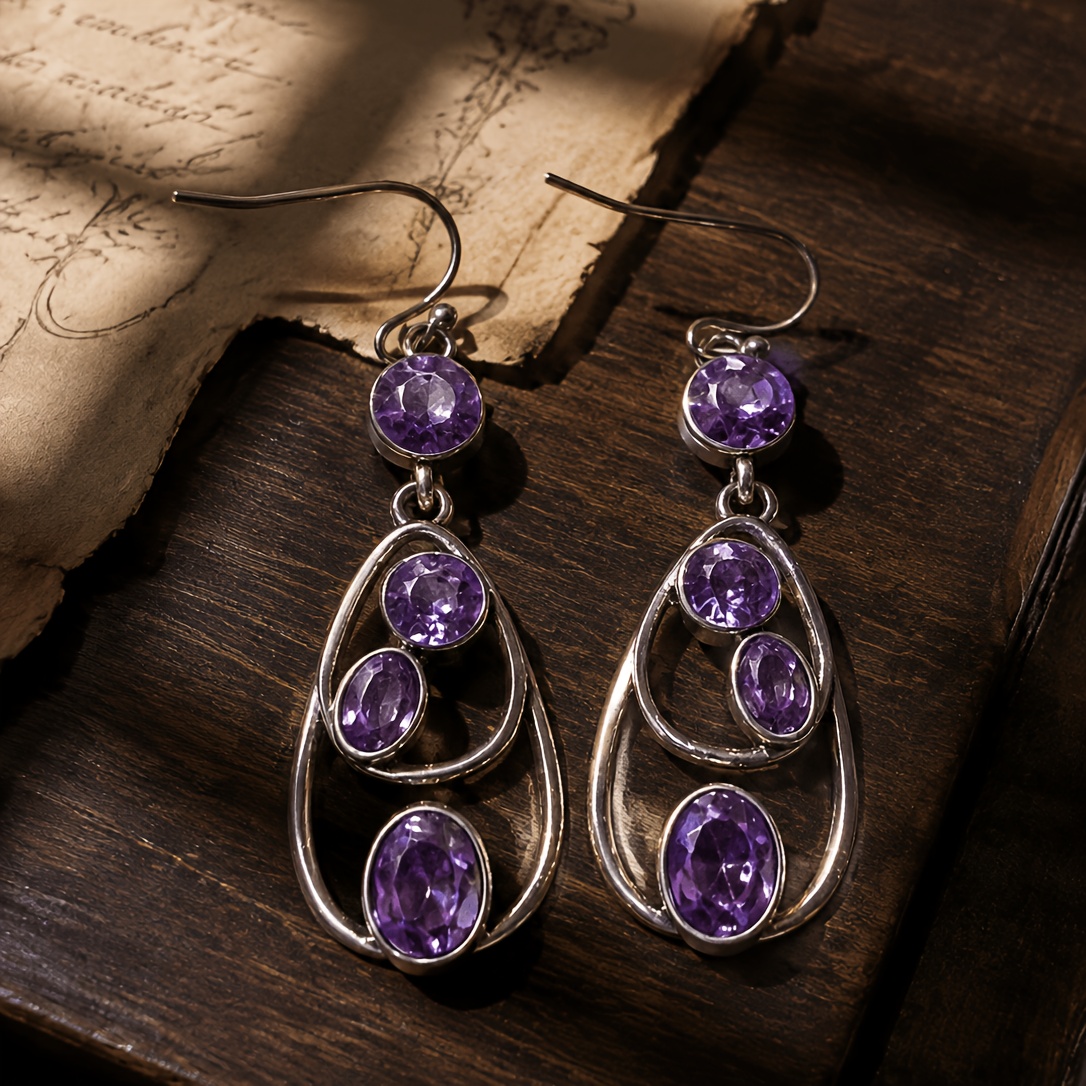 TEMU 1 Pair Vintage Boho Dangle Earrings For Women Vacation Party Birthday Gift