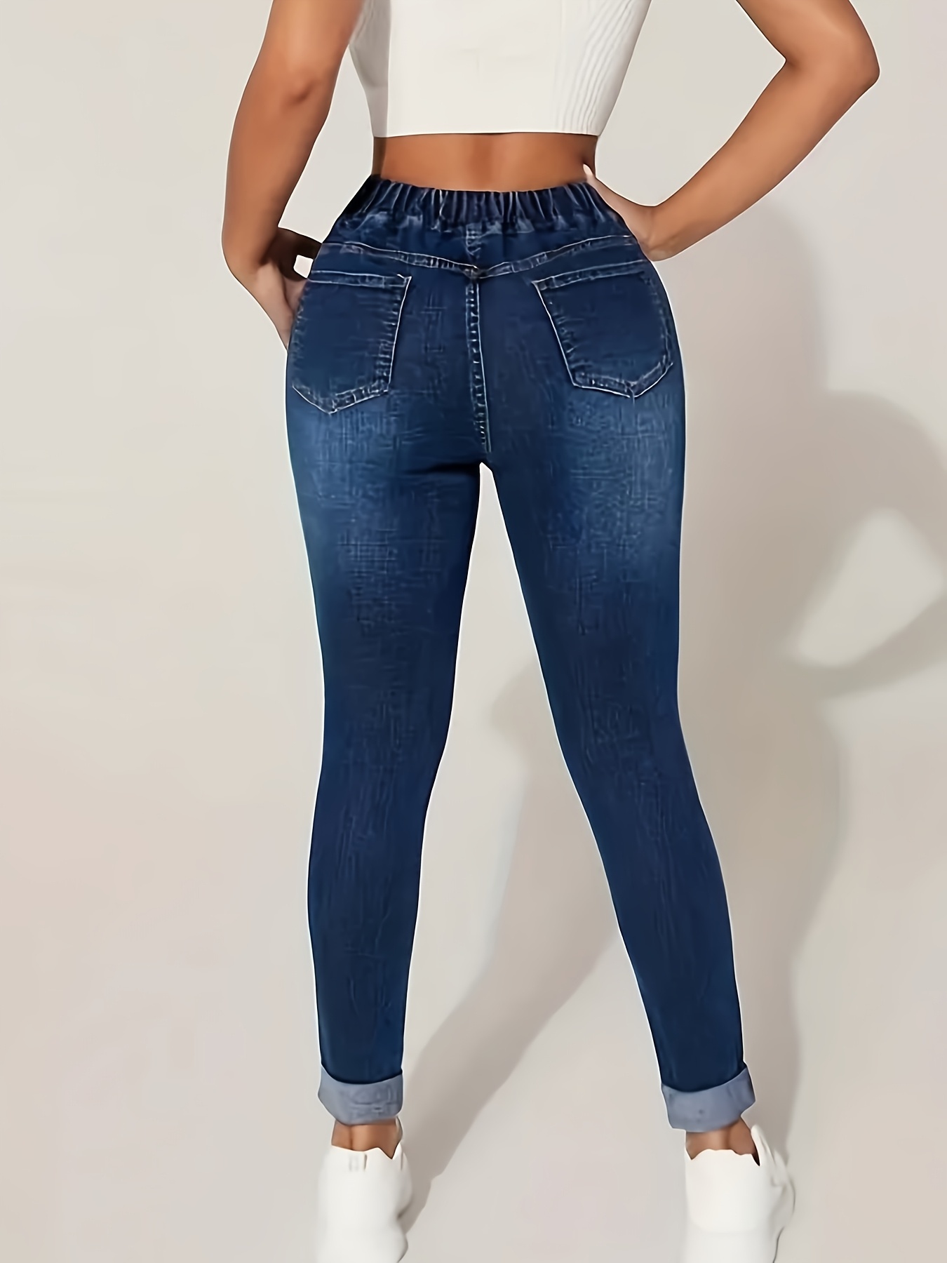 Crop Top Cropped Denim Joggers Womens Women Crop Top Pink Denim