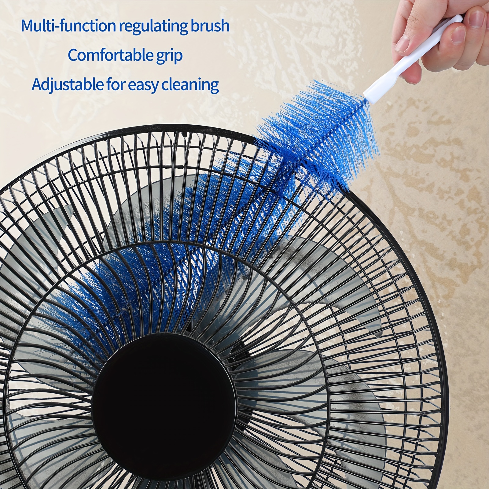 

Flexible Cleaning Brush - Ideal For Fans, Drains, Screens, Blinds & Sofa Dust Removal - No Power Needed, Plastic