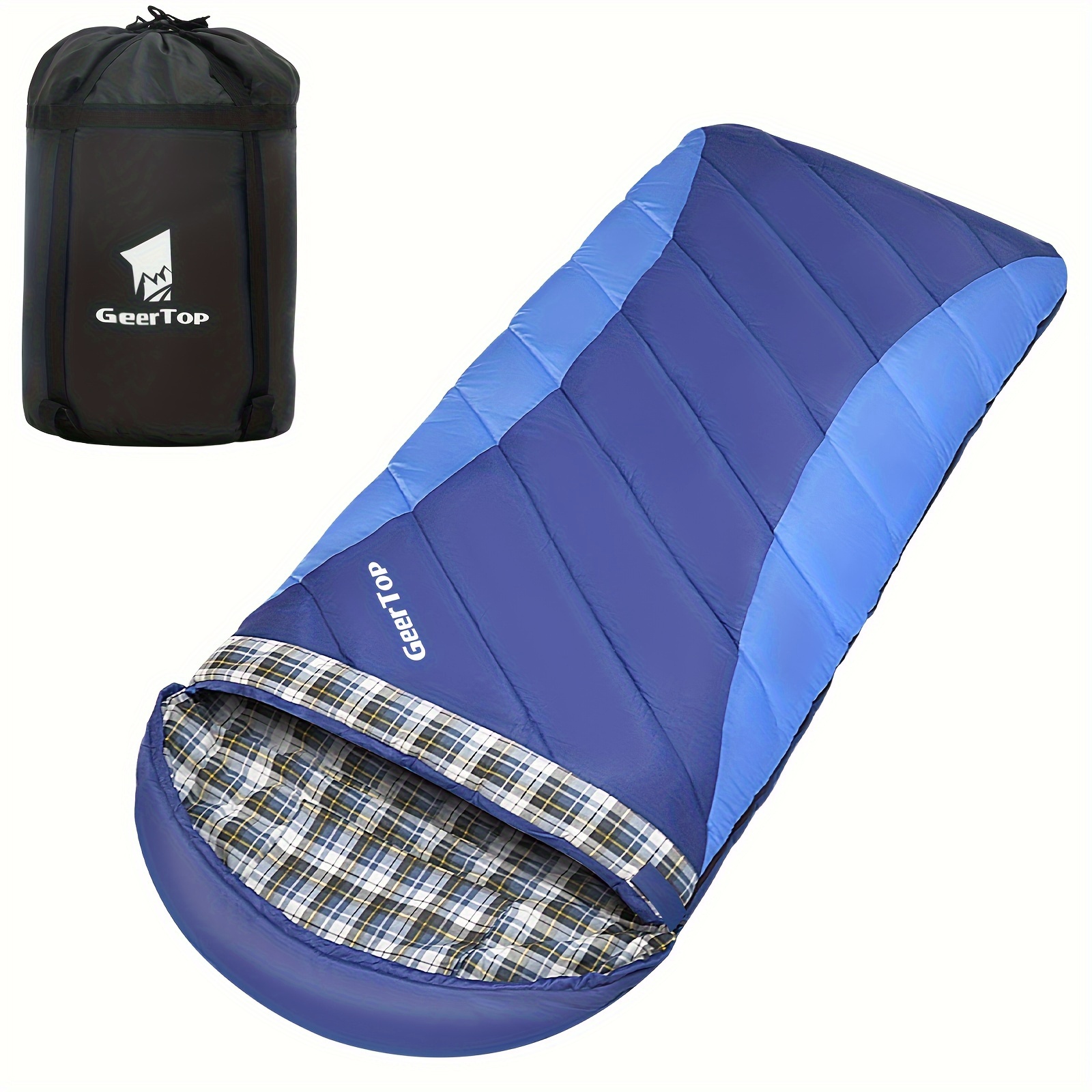 Flannel Sleeping Bag For Adults Large Wide Camping Sleeping Bag For 4 Season 0 Degree Sleeping Bag For Winter Cold Weather