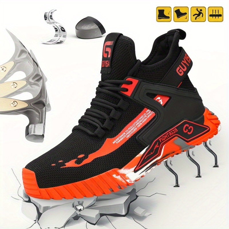 Men's Steel Toe High Top Work Boots