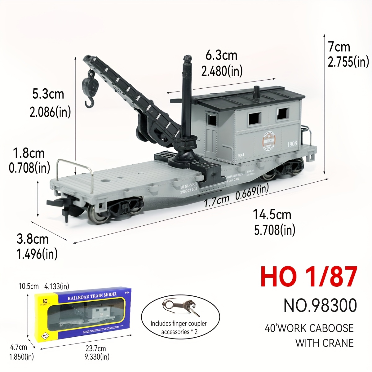 Ho Scale 1:87 , Crane, Coal Car, Box Car Railway Model Parts, Not A