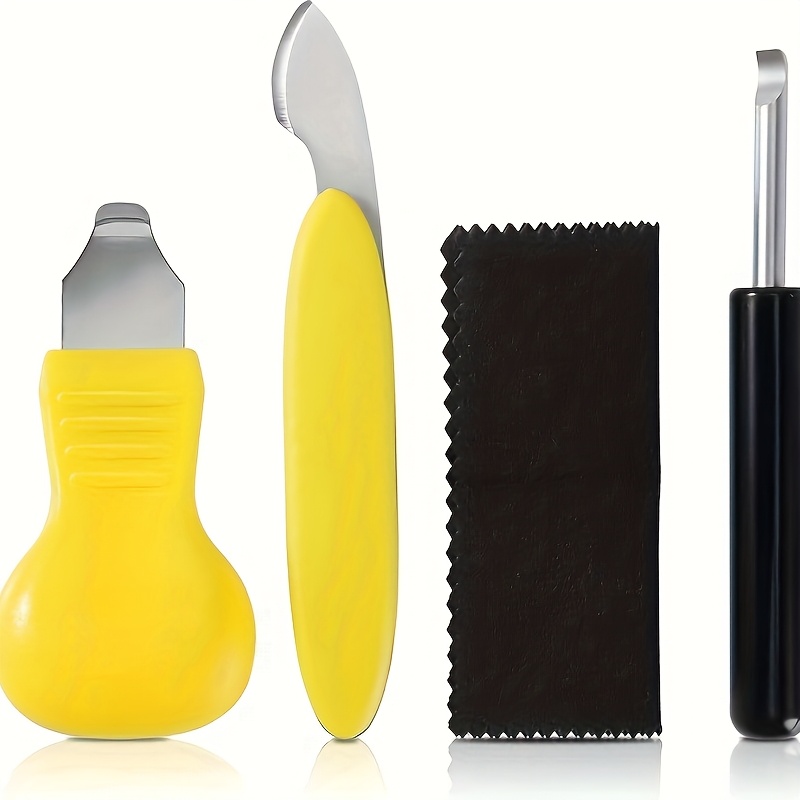 4pcs Professional Watch Back Cover Removal Tool Set, Case Opener Bottle Opener, Battery Replacement Kit, Watch Repair Kit