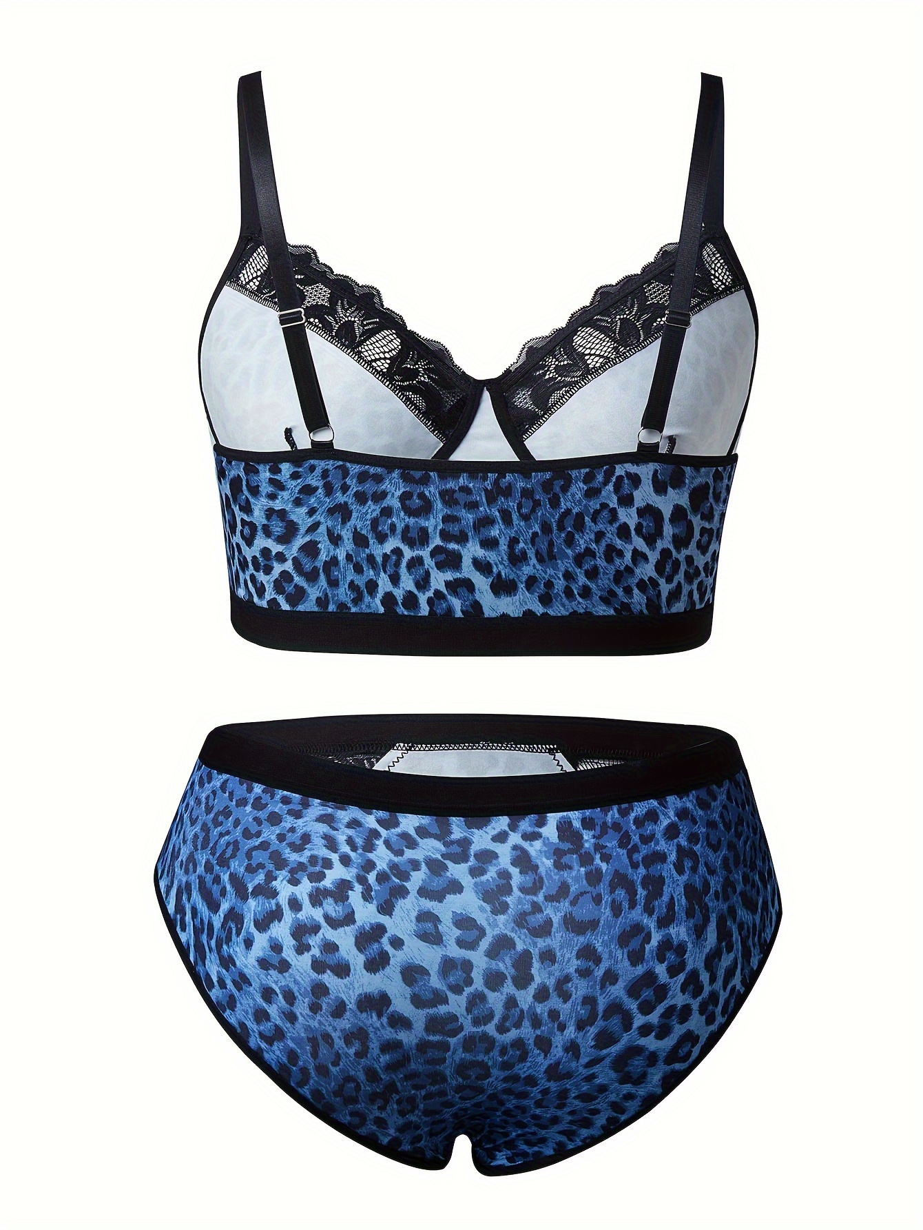 Plus Size Sexy Lingerie Set Women's Plus Leopard Print - Temu