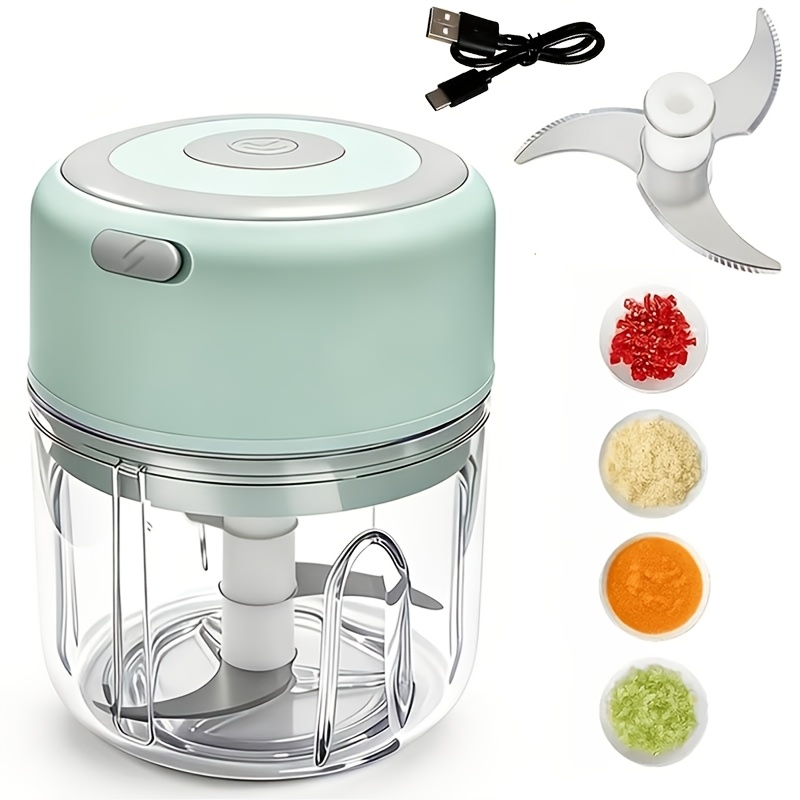 TEMU Mini Food Processor (with Meat Grinder Blade), Meat Grinder, Electric Food Chopper, Rechargeable Portable Cordless Mini Food Chopper, Vegetable