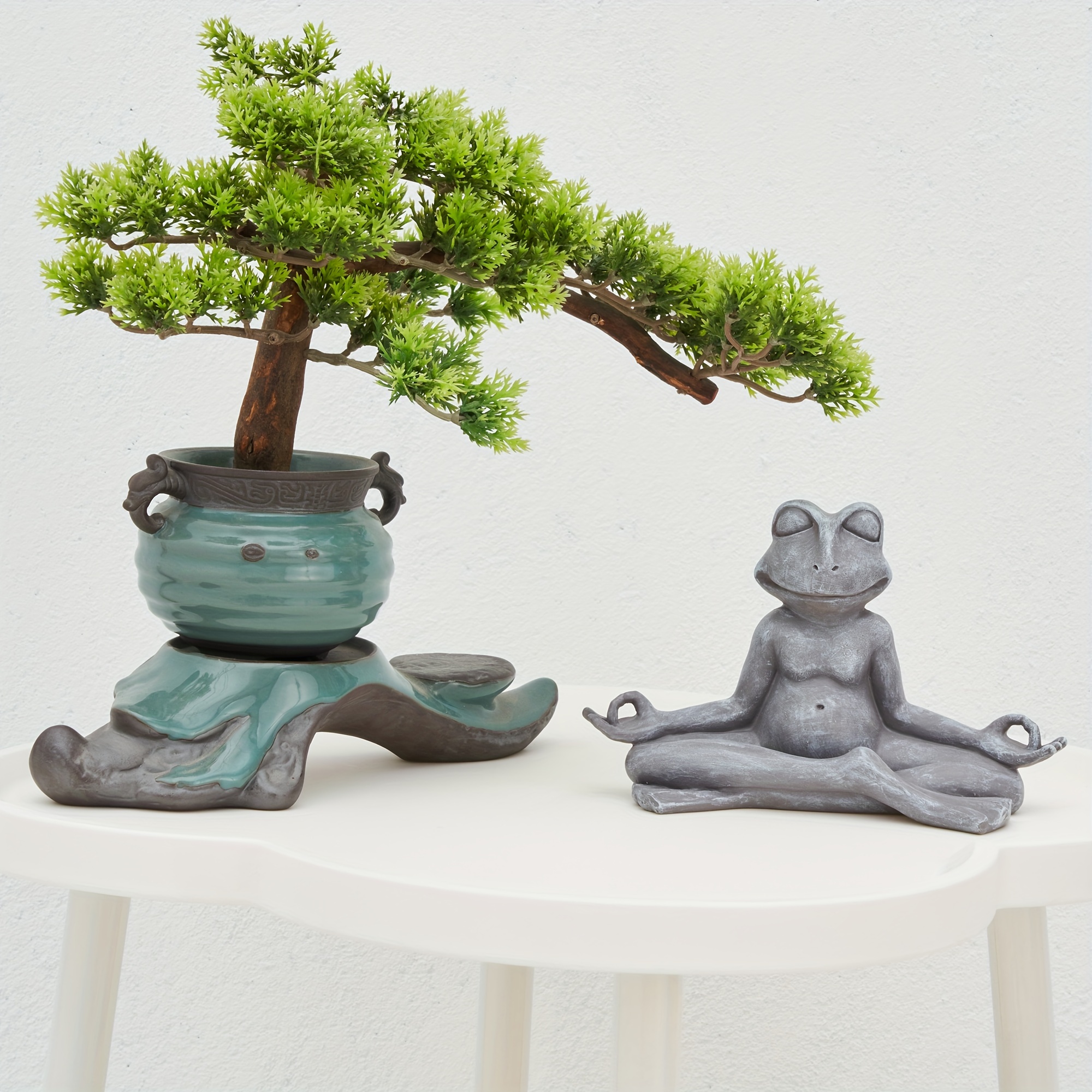 1pc Frog Meditating Yoga Statue Ornament, Frog Zen Gifts For Women/Mom, Zen  Garden Frog Figurines For Home And Garden Decor, Frog Decorations Gift Ide