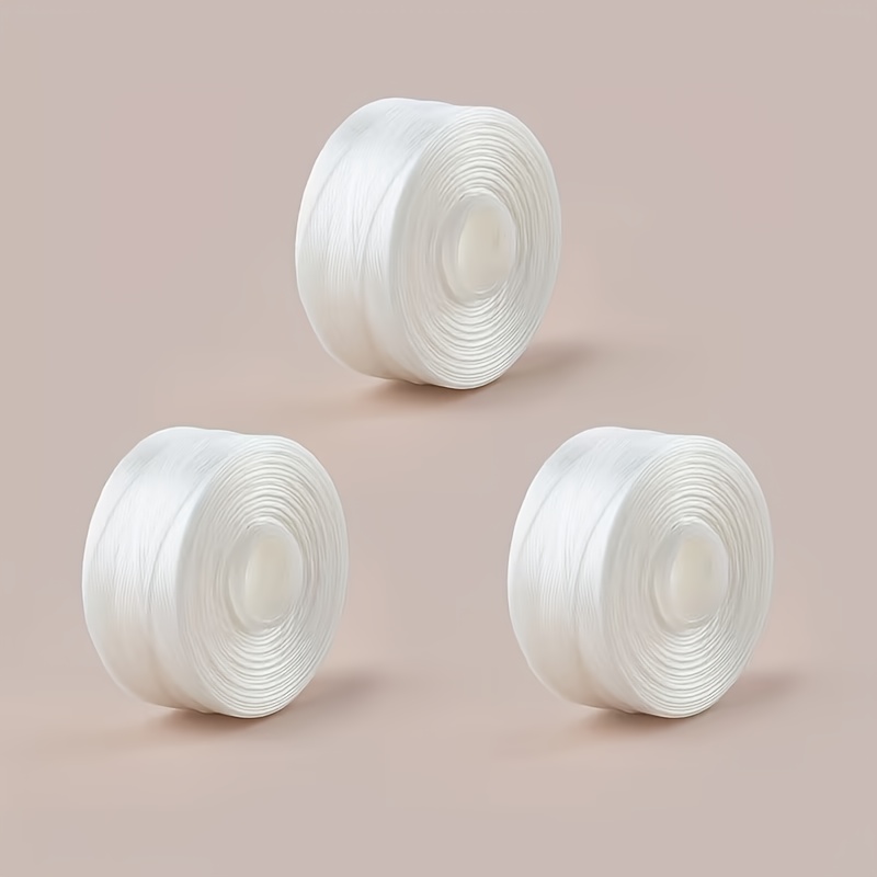 E-shop 3er-Set Nylon--Garn – 0,3 mm Stärke D (64 Yards pro Spule), nicht elastische Perlenschnur für Delica-/Rocailles-Perlen, ideal für Kumihimo,