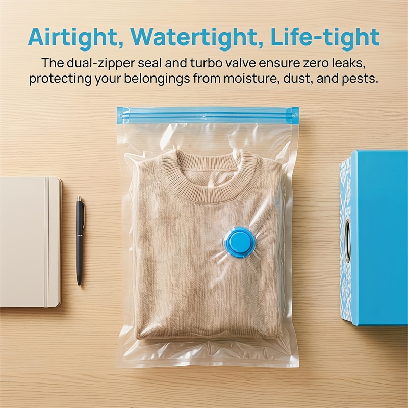 Space Saver Vacuum Storage Bags for Clothes, Small Compression Bags