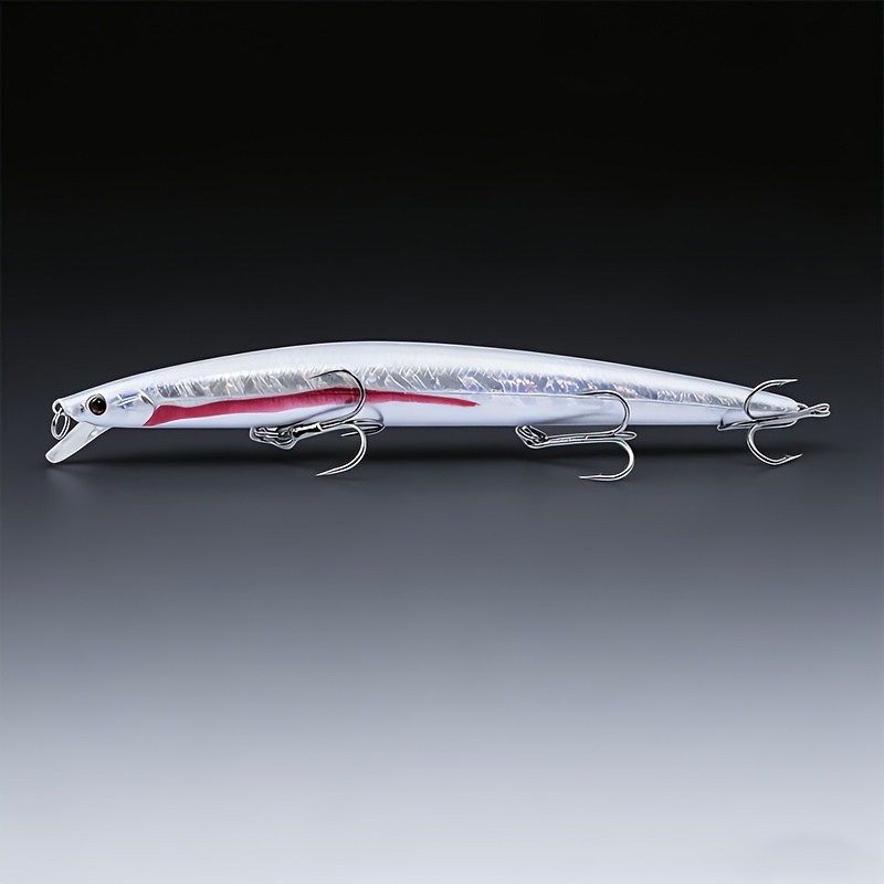 TEMU 1-pack 18cm 24g Floating Minnow Lure, Multiple Colors , Hard Bait For Fish, Long-casting Bionic Lure, Suitable For Freshwater And Saltwater,
