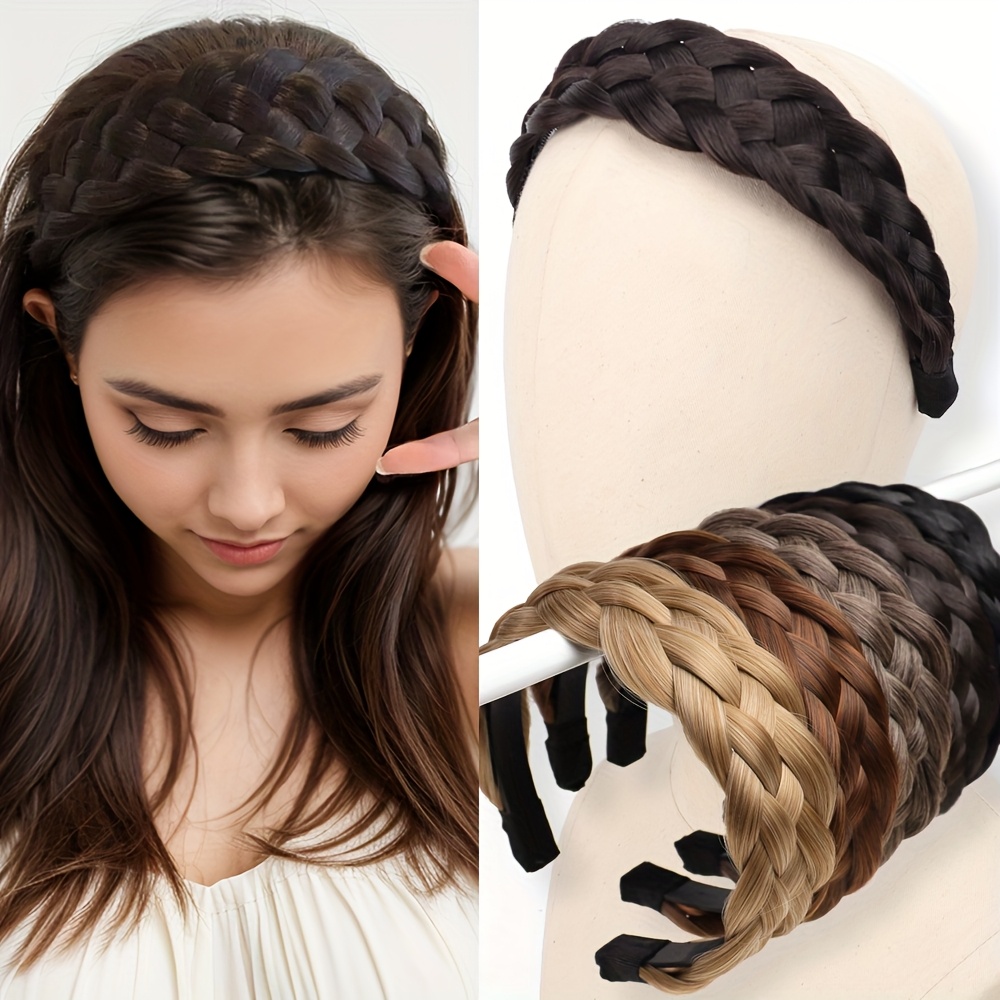 human hair braid headband sold on Temu United States display picture 1