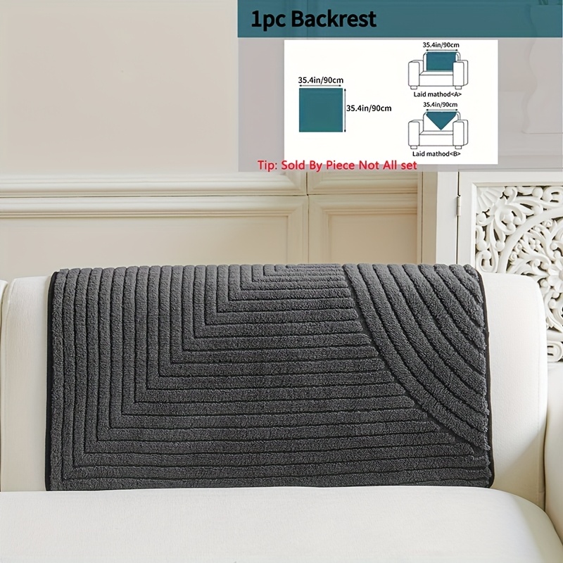 E-shop Vintage Jacquard-Plüsch-Sofakissen – Haustierfreundlich, Ganzjahres-Universal-Sofakissen, rutschfester Möbelschutzbezug, geeignet für