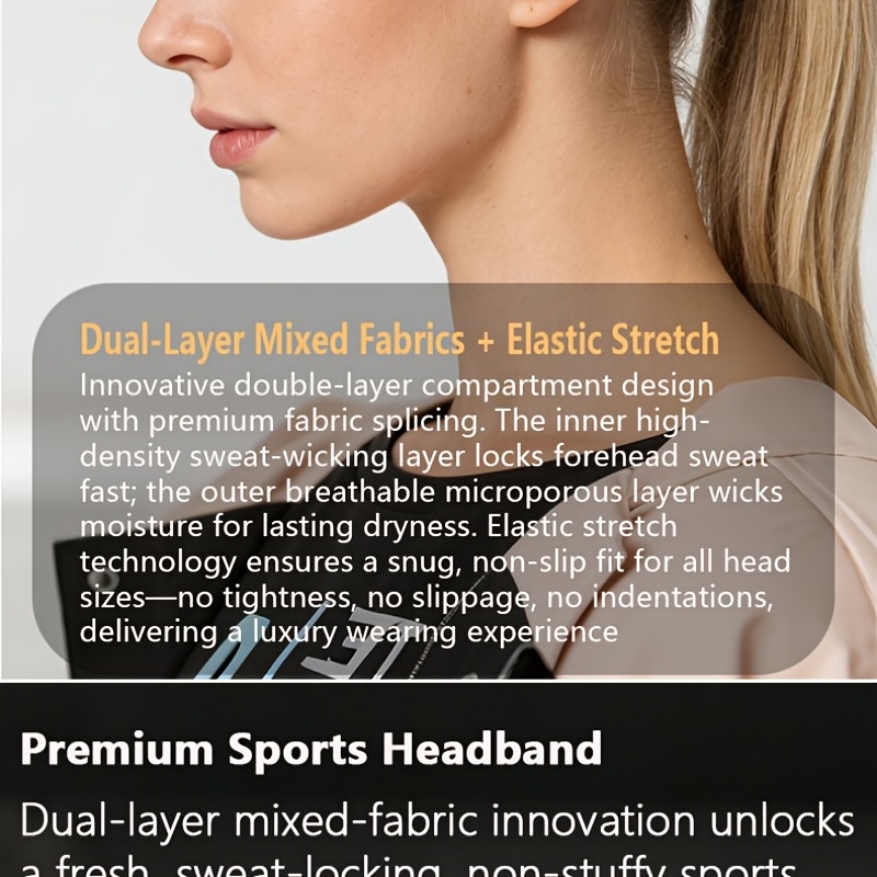 3pcs Elastic Sports Hair Band, Yoga Headband, Unisex, Men's Fitness Headband, Soft and Comfortable, Sweat-absorbing and Breathable, Suitable for All Seasons, Ideal for Exercise, Fitness, Yoga, Cycling, Basketball, and Running