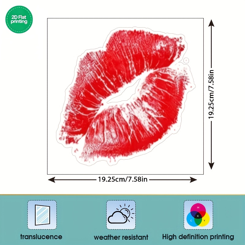 TEMU 1pc Window Sticker, Self-adhesive Glass Decal, Home Decor Wall Sticker, Vibrant, Romantic Atmosphere, Static Adsorption, No Glue Needed, Home