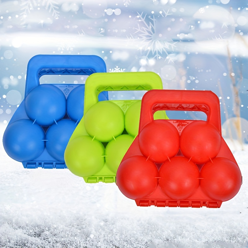 

2-pack Clip Set - Uncharged, Pvc Durable Plastic Snowball Clamp For Ages 14+, Quick Snowball Collection Tool For And Activities