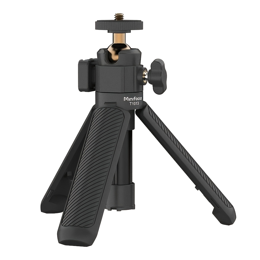 TEMU Minifocus Sports Camera Desktop Four-section Telescopic Tripod, Camera Shooting Stand, Portable Extension Pole, Selfie Stick, Photography Stand,