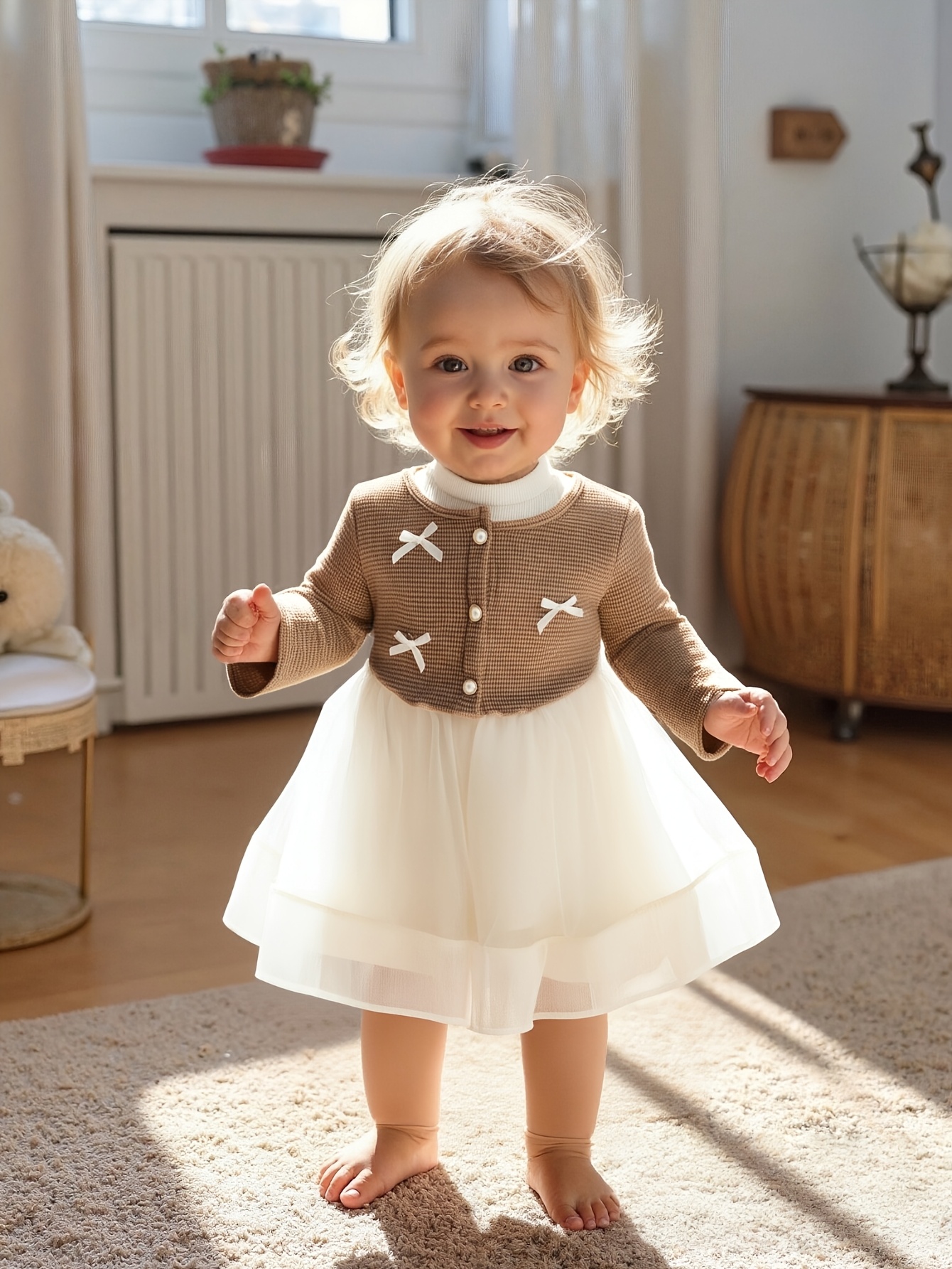 white christmas dresses Pants Are Overrated Cardigan and Mini Skirt Set - Mauve Pink main image 0