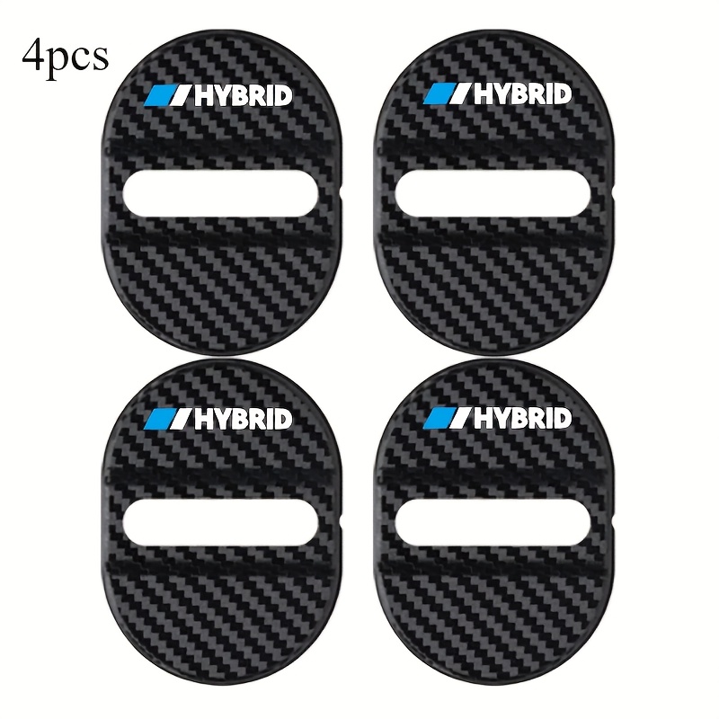 E-shop Geeignet für 4-teiliges Set Türschloss Schutzschuhe für Hybridautos, mit Carbonfaser Textur Design, Vibration- und