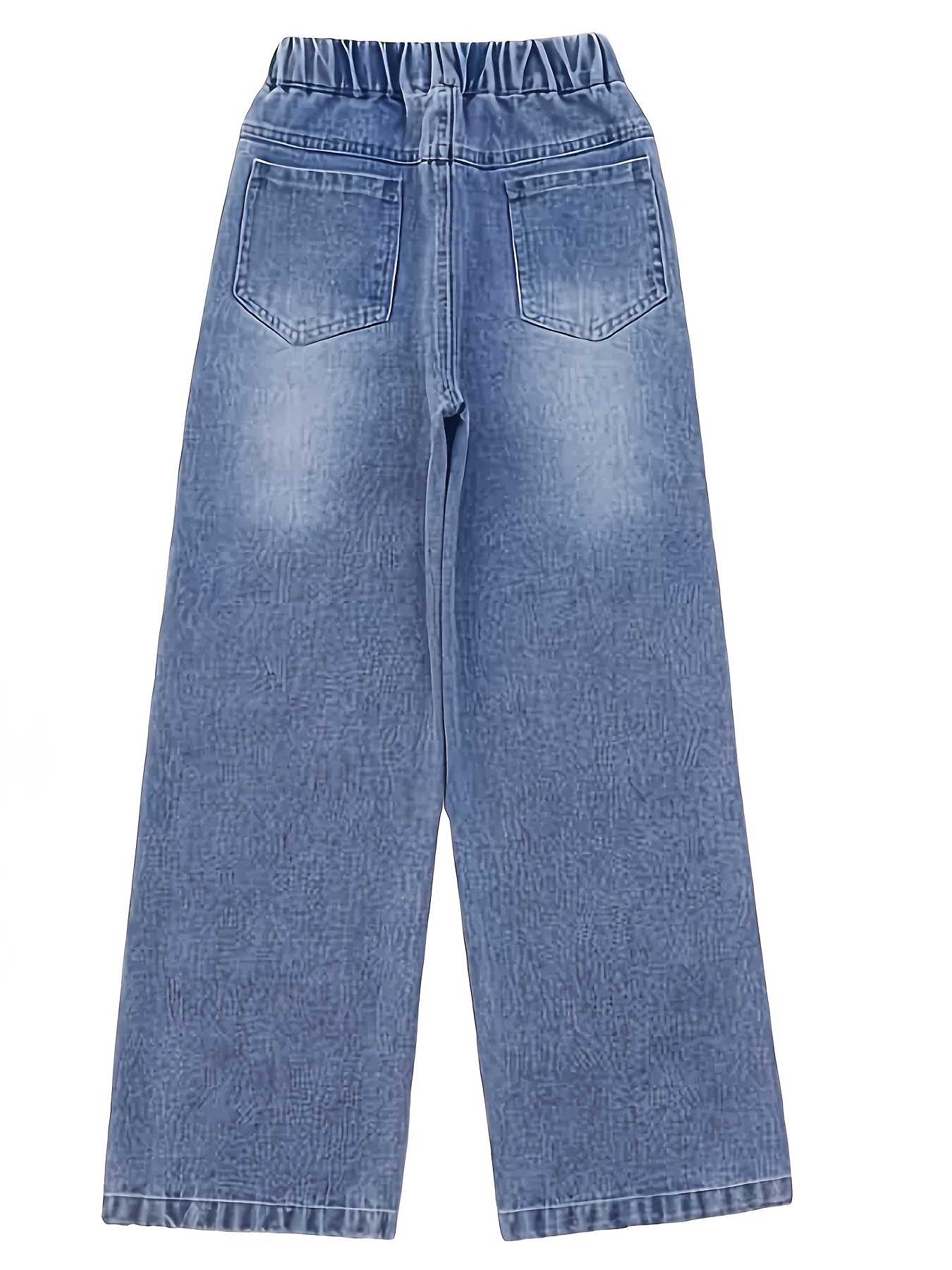 ◇SATUR◇ Rain Wide Straight Denim Pants Union Washed Blue S