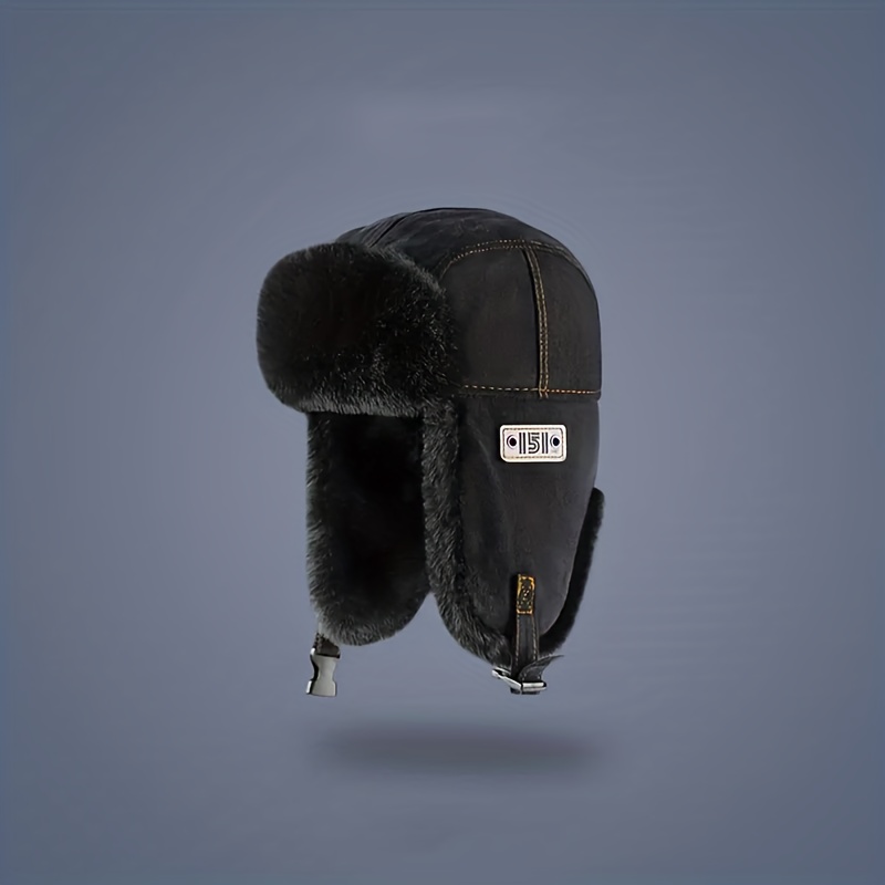 TEMU Retro Fashionable Women's And Men's Hats Are Thicker For And Cold-proof In Winter, And Wear Ear Protection Flying Hats For Going Out. Suitable