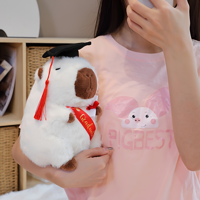 Lot De 8 Peluches Capybara 23 Cm Avec Accessoires – Jouet Simulation Habillable – Cadeau Anniversaire Carnaval Pour Enfants