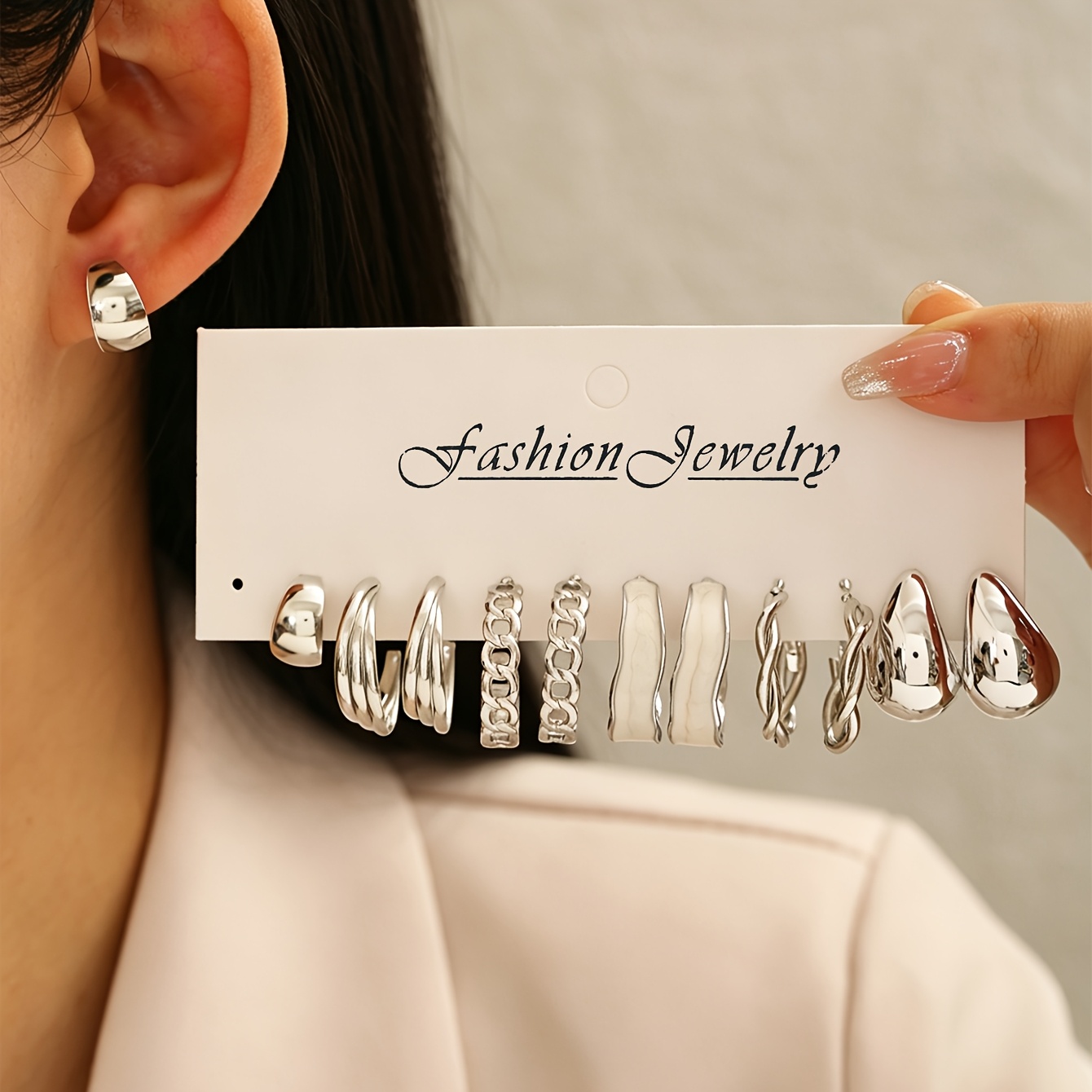 TEMU 12pcs Elegant Round Knot Multi- Women's Earrings, Women's Fashion Stud Earrings Set, Exquisite Retro Individual Classic All-match Suitable For