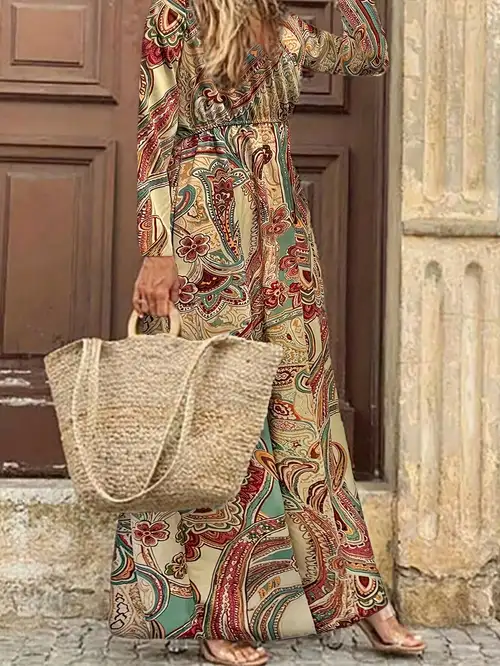 Robe Grande Taille Mi-longue Lovedrobe - Imprimé Floral, Manches Bouffantes, Dos Trou De Serrure, Poches, Idéale Cocktail & Soirée | Taille 44 à 54