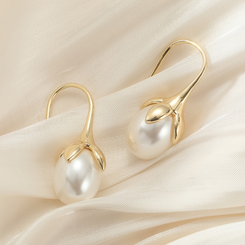 Image of Korean Style Exquisite Hook Women's Earrings Shiny Long Ear Geometric Earrings Jewelry, Bridesmaid Anti Earrings, Bride Jewelry, Birthday Gifts