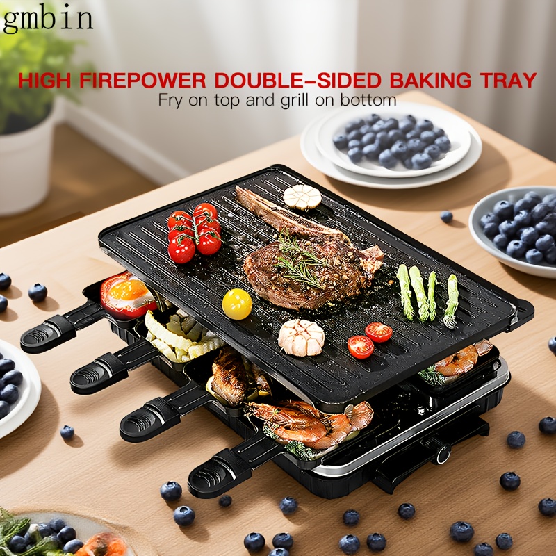 Bbq Grill Electric Baking Pan Double Sided Barbecue Electric Oven