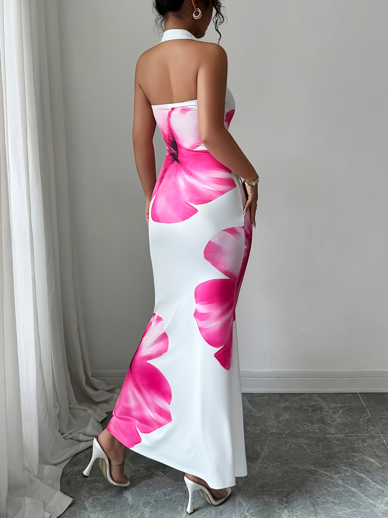 Vestido de Verão com Laço no Pescoço 4