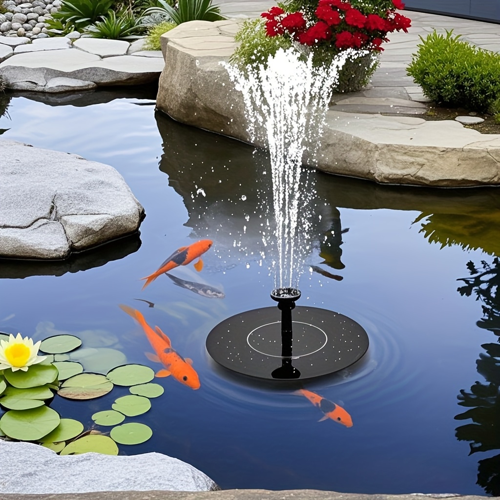 solar powered automatic fountain with 6 nozzles for blue bird bath for gardens fish tanks outdoor use durable with solar panel for continuous bird bathing station solar birdbath energyefficient pump solar water fountain Product details 4