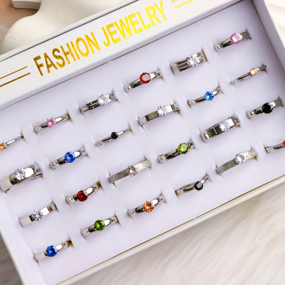 12pc Elegant Stainless Steel Rings Set for Daily Wear