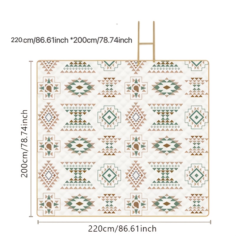 TEMU Outdoor Picnic Blanket, Foldable Blanket Picnic Mat, Suitable For Beach, Camping Lawn Park Accessories 6.5mm