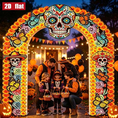 imagen del artículo 2d , 2d - 2d , 2d - 2d 1pc banner de , de de , de para del día de muertos, 180 x 250cm / 70.86 x 98.4 pulgadas