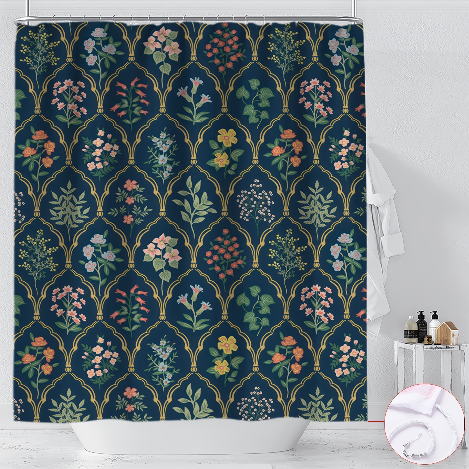 

Shower Curtain 12 - Polyester, , Decorative Bathroom , , Includes