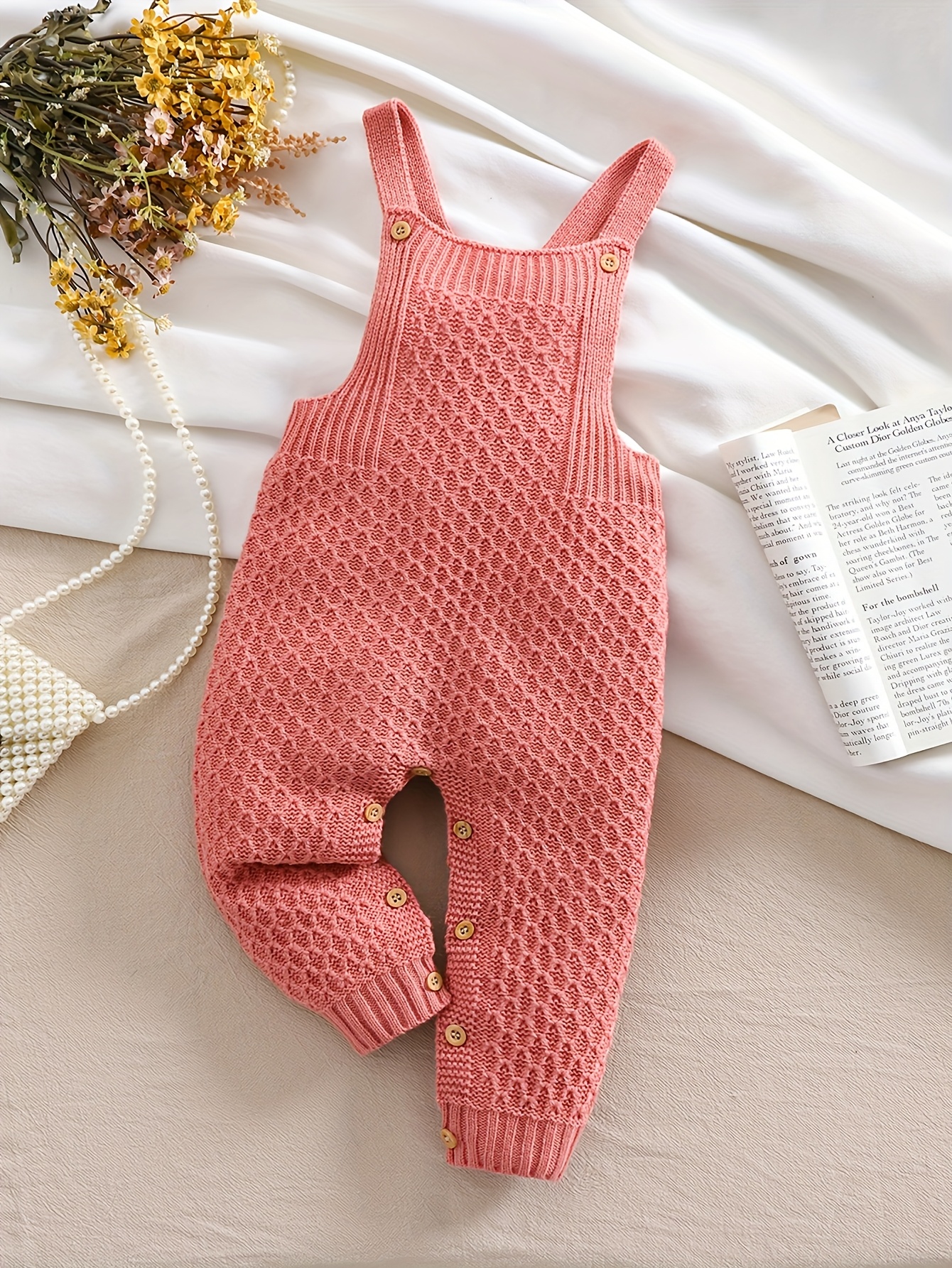 baby knit jumpsuit sold on Temu United States